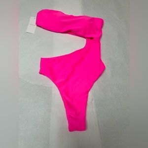 NWT;SAGESWIM Seamless, high cut one piece Swimsuit